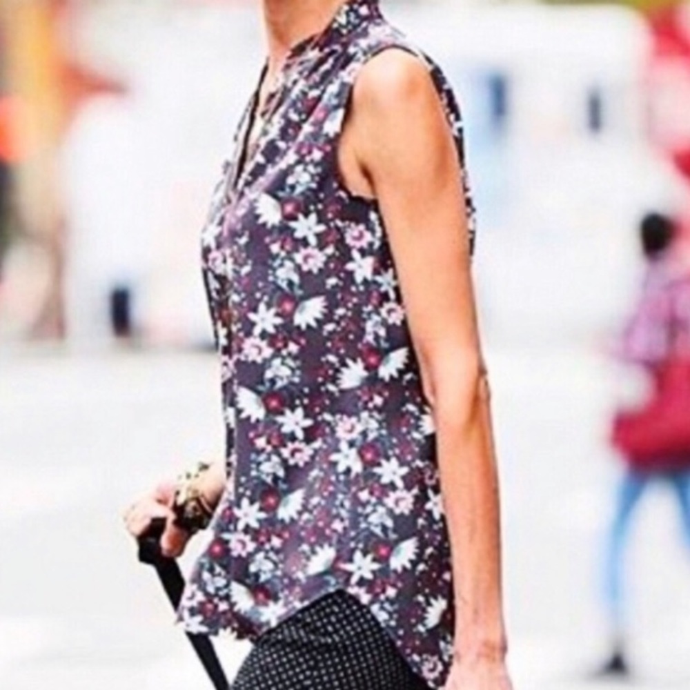 Cabi 5210 Blouse Size Small Plaza Floral Sleeveless Tank